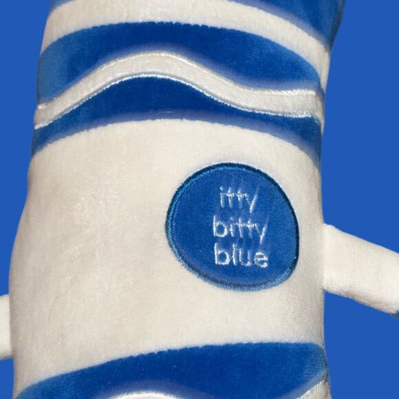 Crayola Experience Itty Bitty Blue Marker Plush Bean Bottom Crayon Toy 15” - Picture 8 of 8